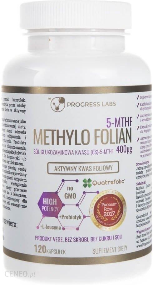 Progress Labs Kwas foliowy Methylo Folian 400µg 120kaps.